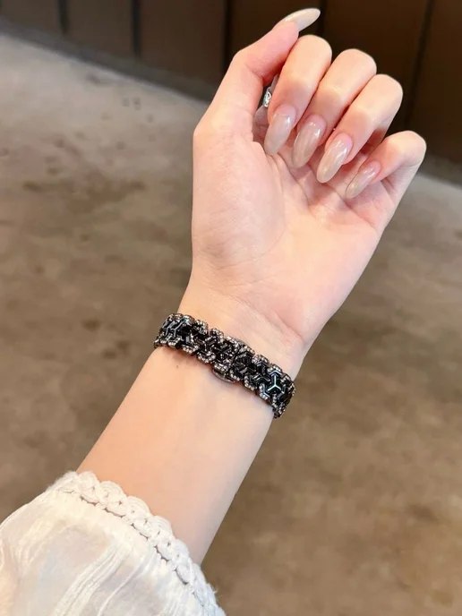 NEBRIS Ремешок для Apple Watch 38 40 41 MM, черный, фото 5