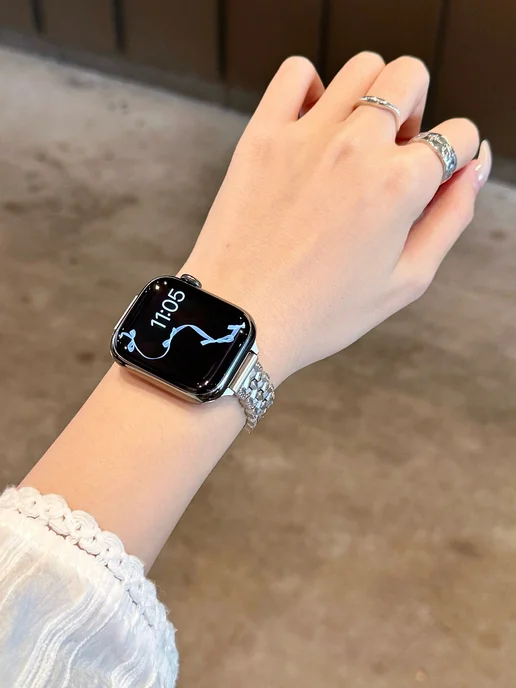 NEBRIS Ремешок для Apple Watch 38 40 41 MM, серый, фото 4