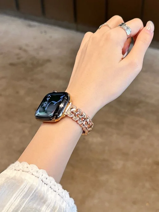 NEBRIS Ремешок для Apple Watch 38 40 41 MM, розовый, фото 4
