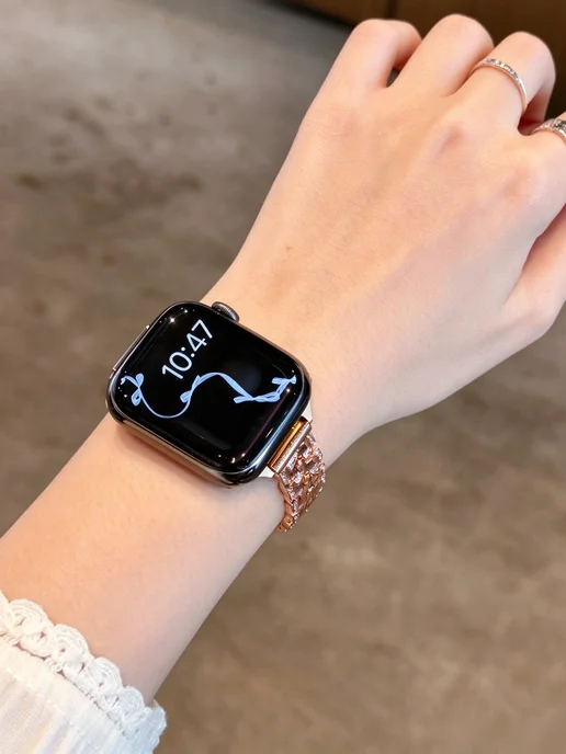 NEBRIS Ремешок для Apple Watch 38 40 41 MM, розовый, фото 7