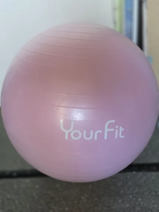 YourFit Фитбол для грудничков мяч гимнастический 65 см, розовый