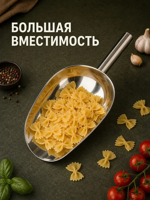 Совок универсальный для сыпучих продуктов и льда, 1003 мл, 1,003 л, фото 3