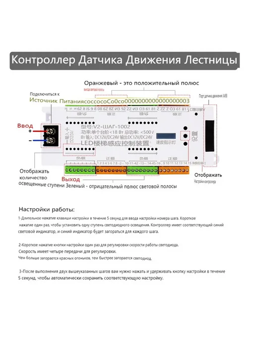 Контроллер для LED ленты 32 канала PIR DC12-24V, вариант, фото 4