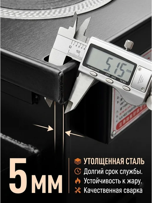 Дровяная печь для дома, стальная, обогрев, вариант, фото 5