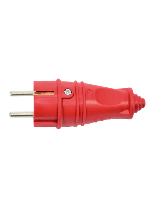 Systeme Electric Вилка каучуковая прямая 16А 250В IP44 красная MultiSet, красный, фото 2