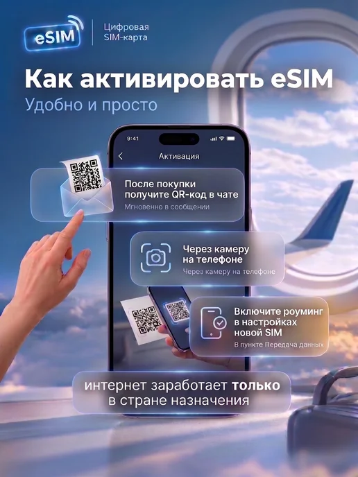 eSIM Израиль 1 ГБ на 7 дней, интернет без роуминга, 5 ГБ, фото 4