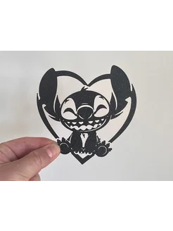 Настенный декор Стич Сердце Stitch Love