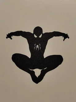 Настенное панно силуэт Spiderman Человек-паук
