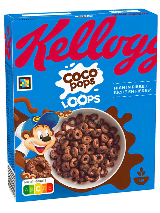 KELLOGG'S CocoPops Loops Келогс шоколадные хлопья 285г Великобритания, 285 г
