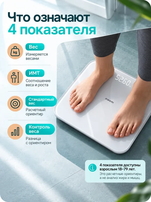 Xiaomi Умные весы Mi Smart Scale S200, серый, фото 2