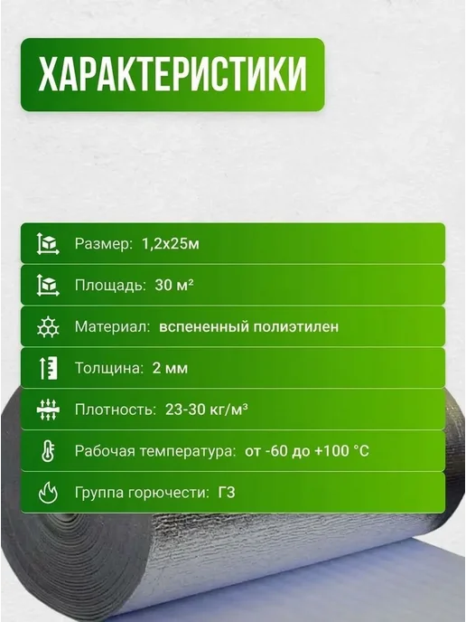 Тепофол А2, металлизированный утеплитель, теплоизоляция мета, вариант, фото 2
