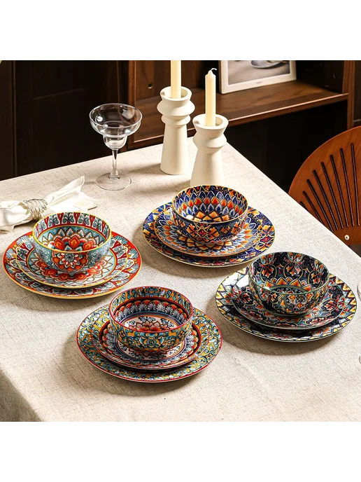 Керамическая миска светло-синяя, 1 шт, 1 шт, фото 5