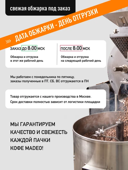 MADEO Кофе в зернах Никарагуа Роял 200 гр, 200 г, фото 2