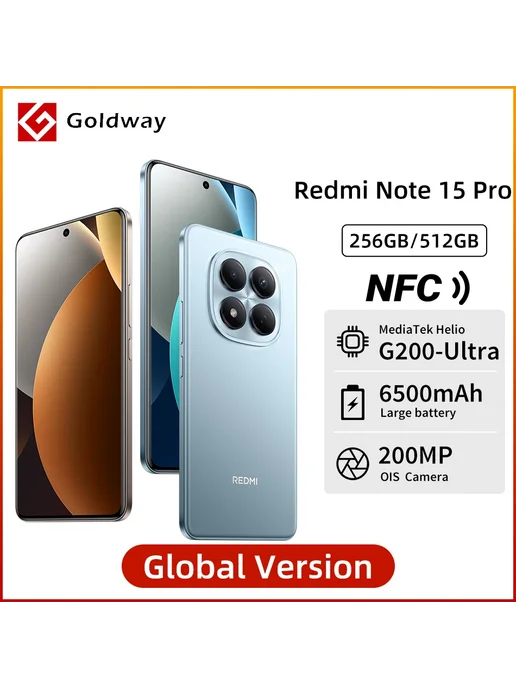 Смартфон Xiaomi Redmi Note 15 Pro 12/512 ГБ, черный, фото 2
