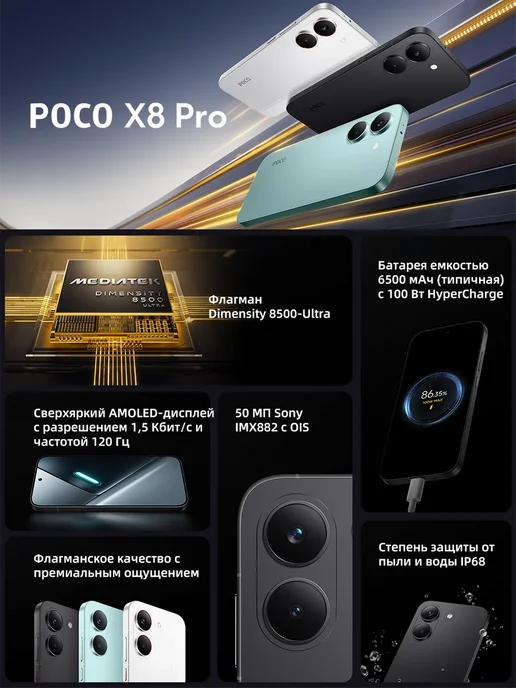 Смартфон Xiaomi X8 Pro 12/512 ГБ, зеленый, фото 5