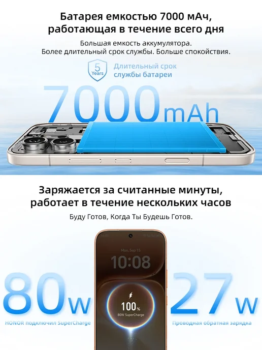 Смартфон HONOR 600 8/256 ГБ, черный, фото 7