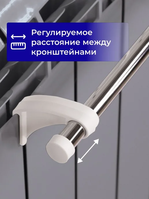 ПРОФИПЛАСТ Сушилка для белья навесная нераскладная 40 см х 7, вариант, фото 2