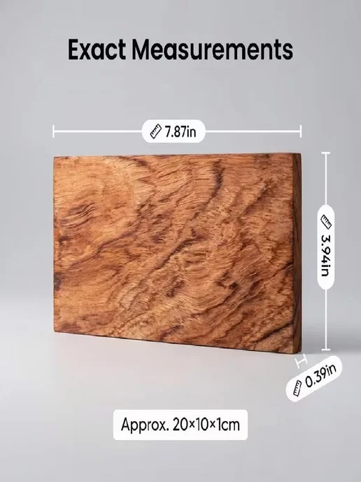 Заготовка из бубинга 20×10×1 см для резьбы и гравировки, 20x10x1 см