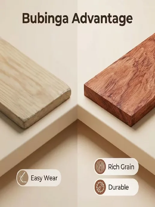 Заготовка из бубинга 20×10×1 см для резьбы и гравировки, 20x10x1 см, фото 4