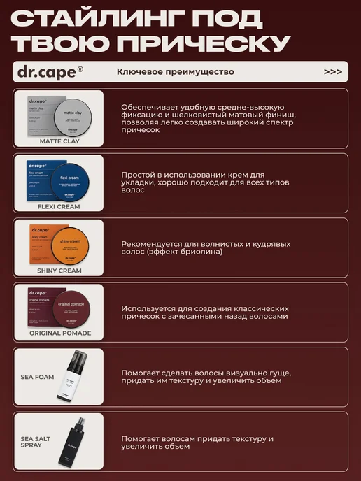Помада для укладки волос мужская сильная фиксация средний, вариант, фото 5