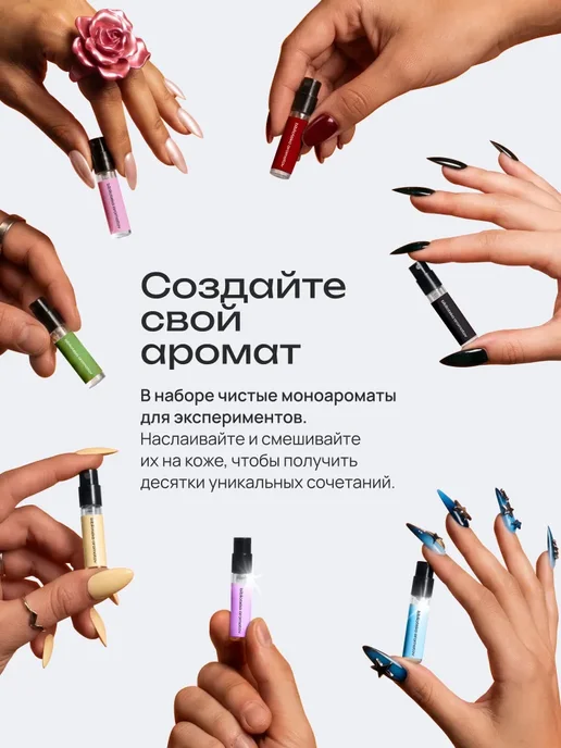 Набор духов женские и мужские пробники "Ароматы чистоты и свежести" 10 шт, 10 шт, фото 8