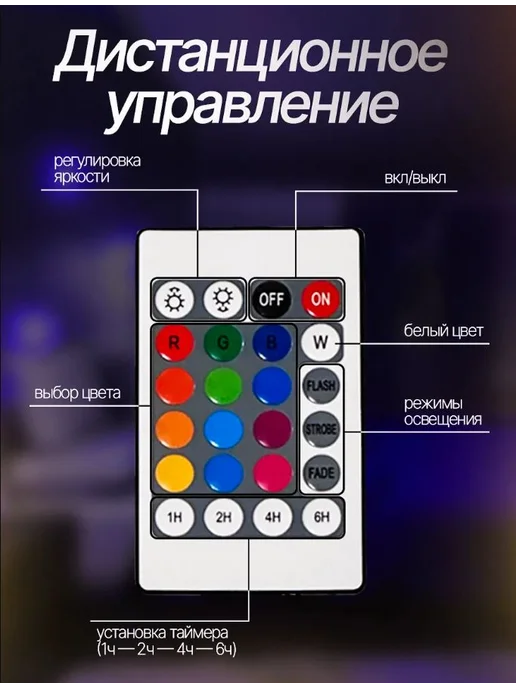 Ночник детский на аккумуляторе, для новорожденных, для дома, белый, фото 5