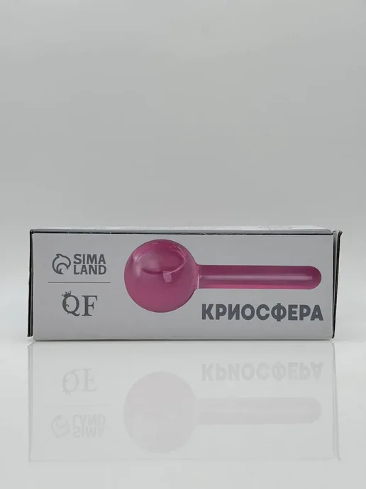 Шик+ Криосфера для лица, массажер от отеков охлаждающий, розовый, фото 8