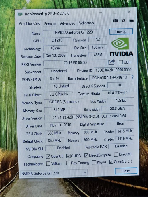 Видеокарта NVIDIA GeForce GT 220, красный, фото 5