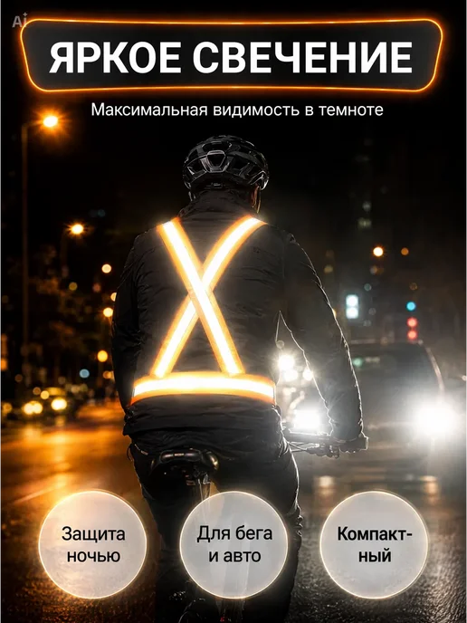 ААГ жилет автомобилиста, оранжевый, фото 2
