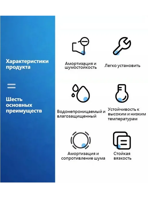 Звукоизоляционная вата 10 мм, 1×0.5 м, 1x0.5 м, 0,5 м, фото 2