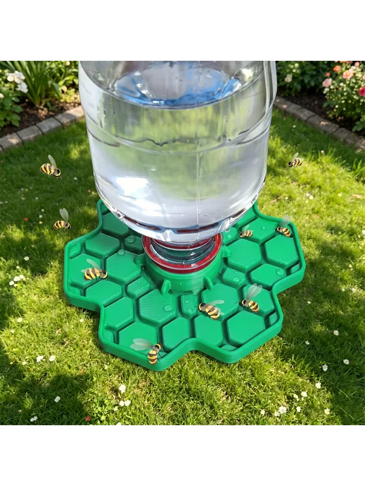 Питатель для пчёл Bee Water с сиденьем, для Safe Honeybee (Ж, зеленый, фото 7