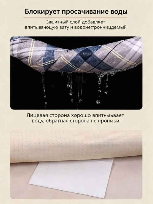 Многоразовая непромокаемая пеленка 35x45 см, 35x45 см, фото 7