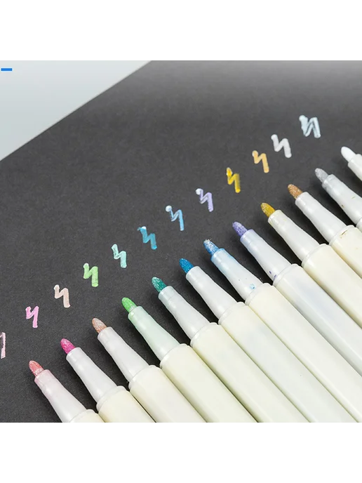 Набор Fire Paint Markers 6 12 цв для стекла, бумаги, украшен, вариант, фото 3