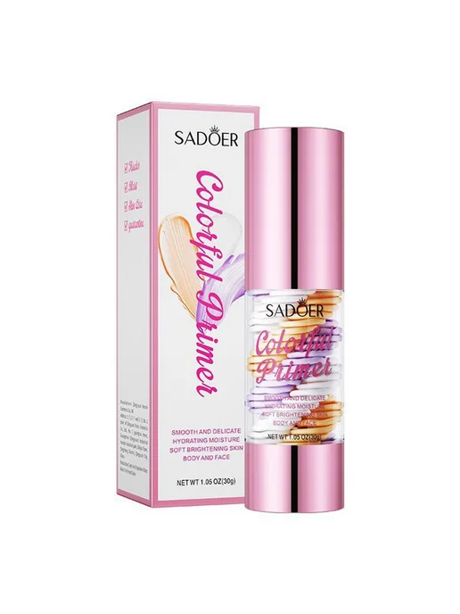 SADOER праймер под макияж увлажняющий корректирующий 30 г, 30 г, фото 7