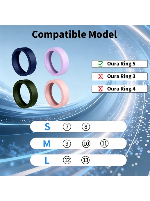 Комплект 4 защитных чехлов силикон для Oura Ring 5, защита, вариант, фото 8