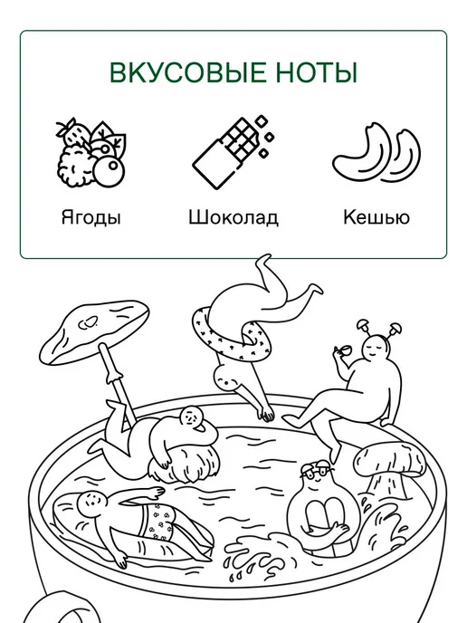 Кофе с ежовиком и рейши FFCOFFEE The Peace спокойствие, бала, вариант, фото 7