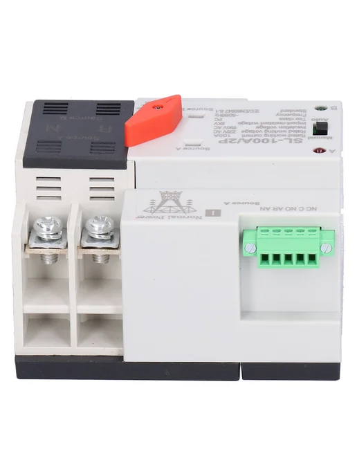 Нет бренда Автоматический переключатель 2P 100A ATS 220V AC, вариант, фото 7