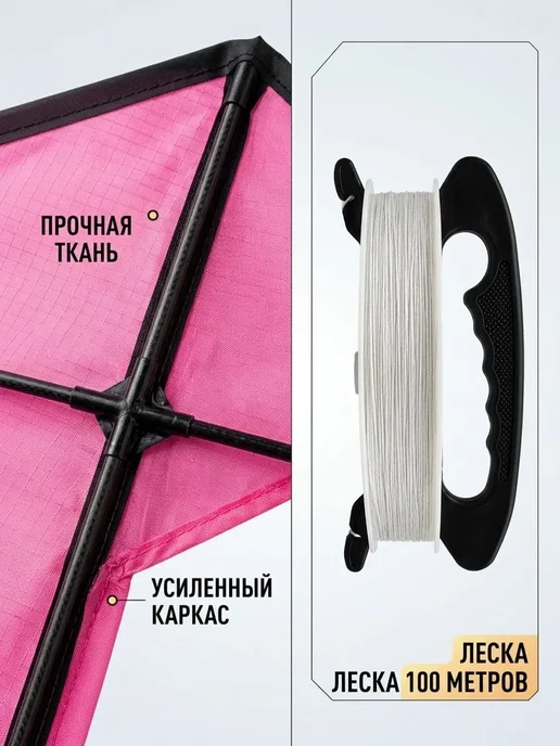 Детский воздушный змей Том и Джерри из прочного материала и, вариант, фото 4