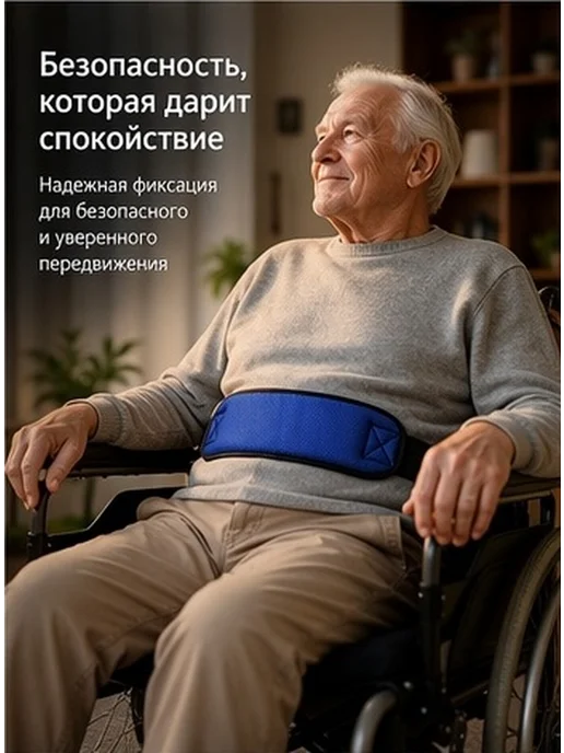 Ремень безопасности для инвалидной коляски из сетчатой ткани, вариант, фото 2