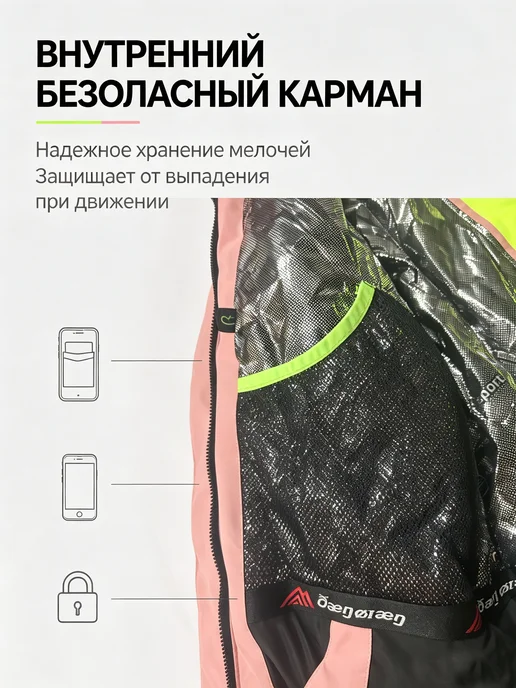 зимняя горнолыжная куртка, фиолетовый, фото 5