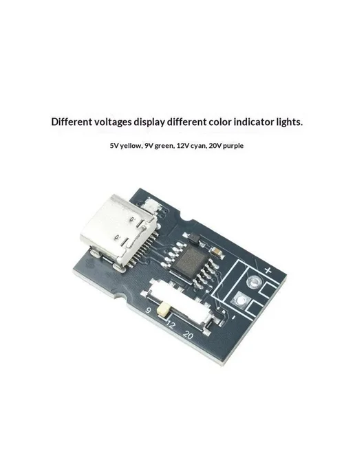 Модуль быстрой зарядки PD QC с LED индикатором, вариант, фото 5
