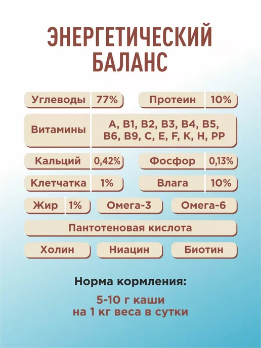 Каша для собак хлопья 4 злака 400 г 6 шт, вариант, фото 3