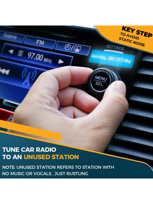 Автомобильный Bluetooth-трансмиттер с зарядкой, серый, фото 5