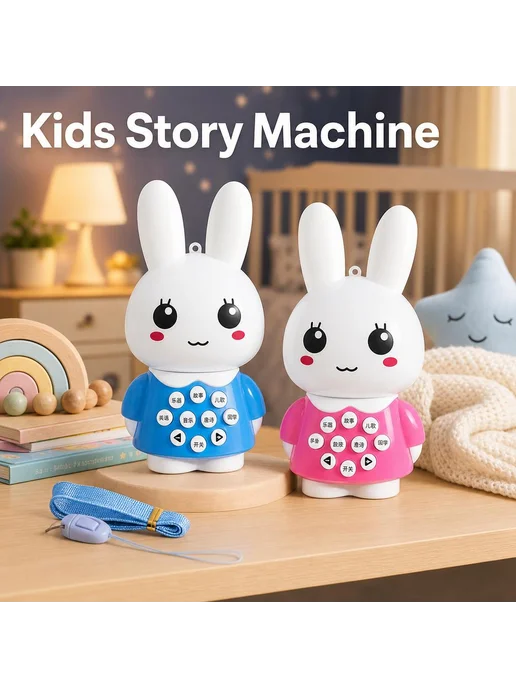 Детский музыкальный развивающий игровой набор - rabbit, синий, фото 2