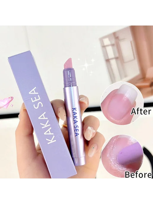 Трехфазный карандаш для кутикулы и ногтей - Purple, фиолетовый, фото 4