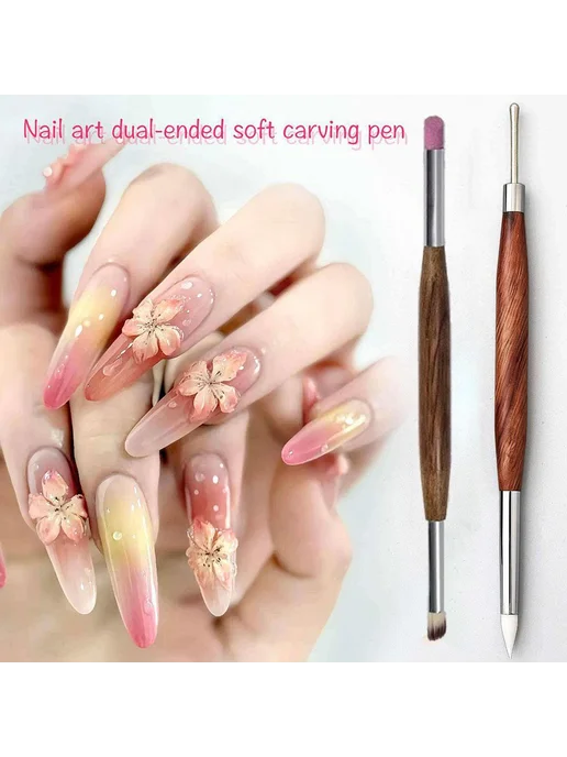 Кисть для гель-лака двухсторо - Double-ended glue-mixing pen, вариант, фото 2