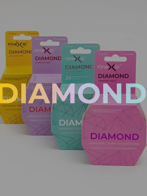 Кинезио тейп ULTRA Diamond, тейпы для тела, тейп для, голубой, фото 7