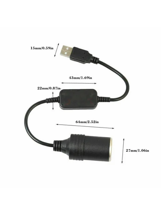 USB-переходник на прикуриватель 5V-12V, вариант, фото 3
