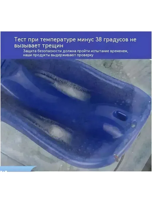 Ледянка с ручкой пластиковая Розовый для катания с горки, розовый, фото 4