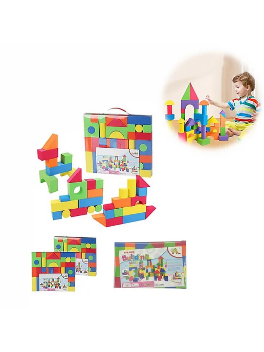 Мягкие строительные блоки для детей - 30pcs, 30 шт, фото 4